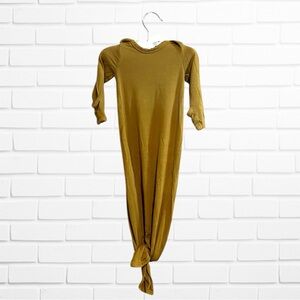 Kate Quinn Lap Neck Knotted Gown 0-3 Months Honey Mustard